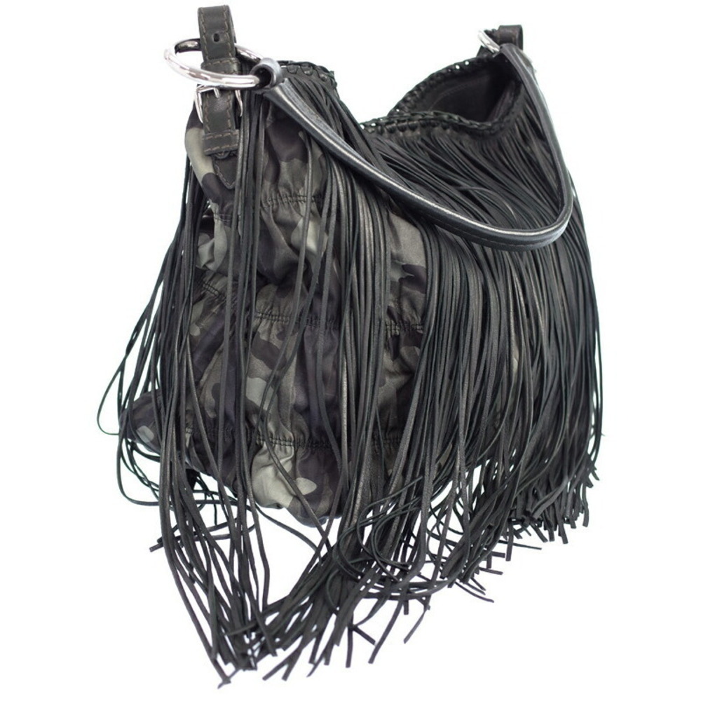 Prada Bag Fringe Semi Shoulder Camouflage